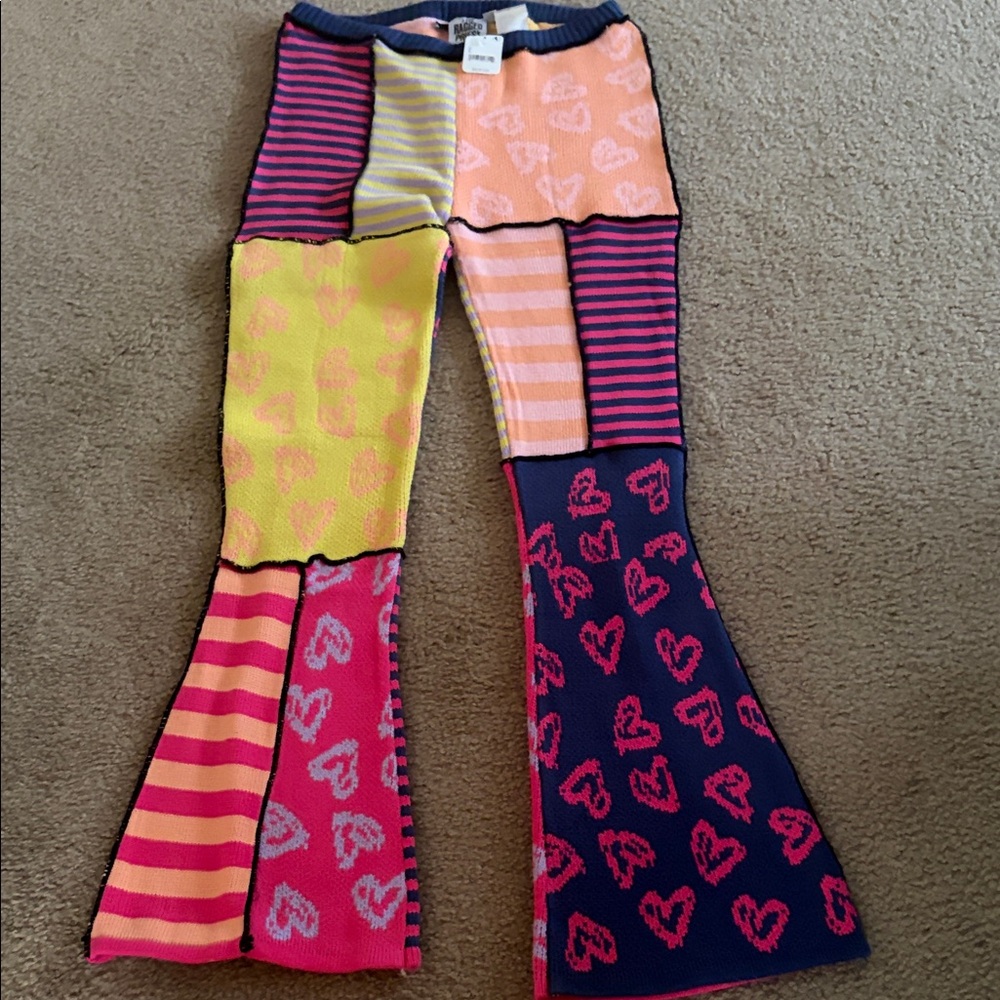 The Ragged Priest Multicolor Patchwork Pants - Picture 3 of 4